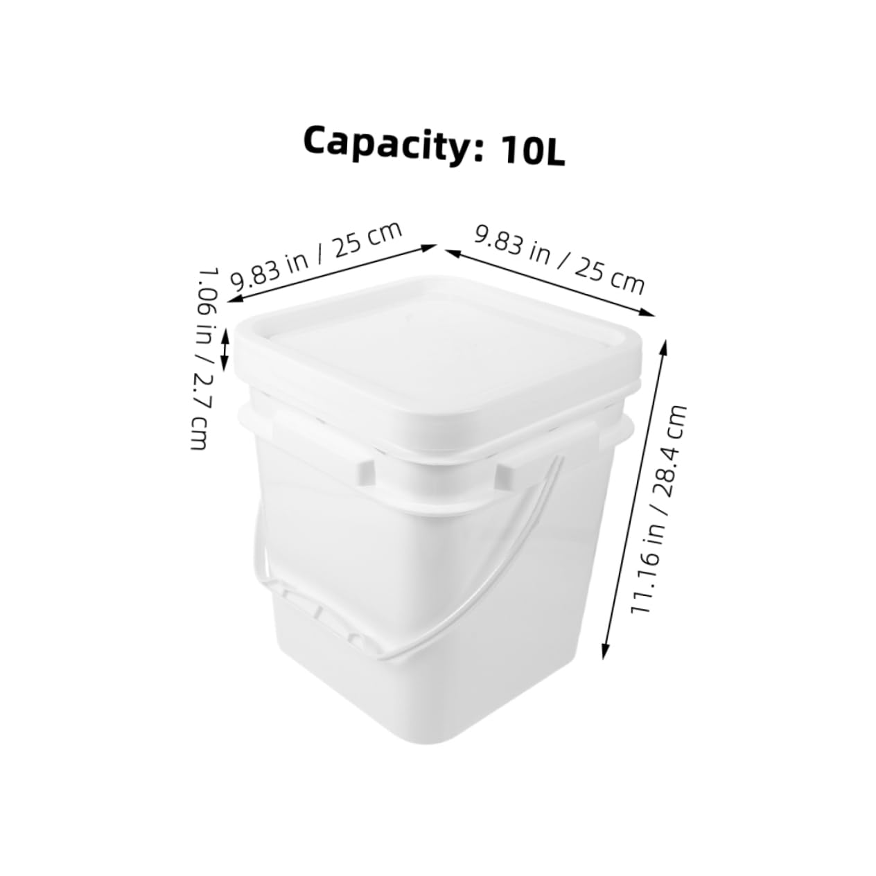 TOPBATHY 2 Piezas Cubos de Multifuncionales de Recipientes de Almacenamiento para Transportar y Almacenar Pigmentos