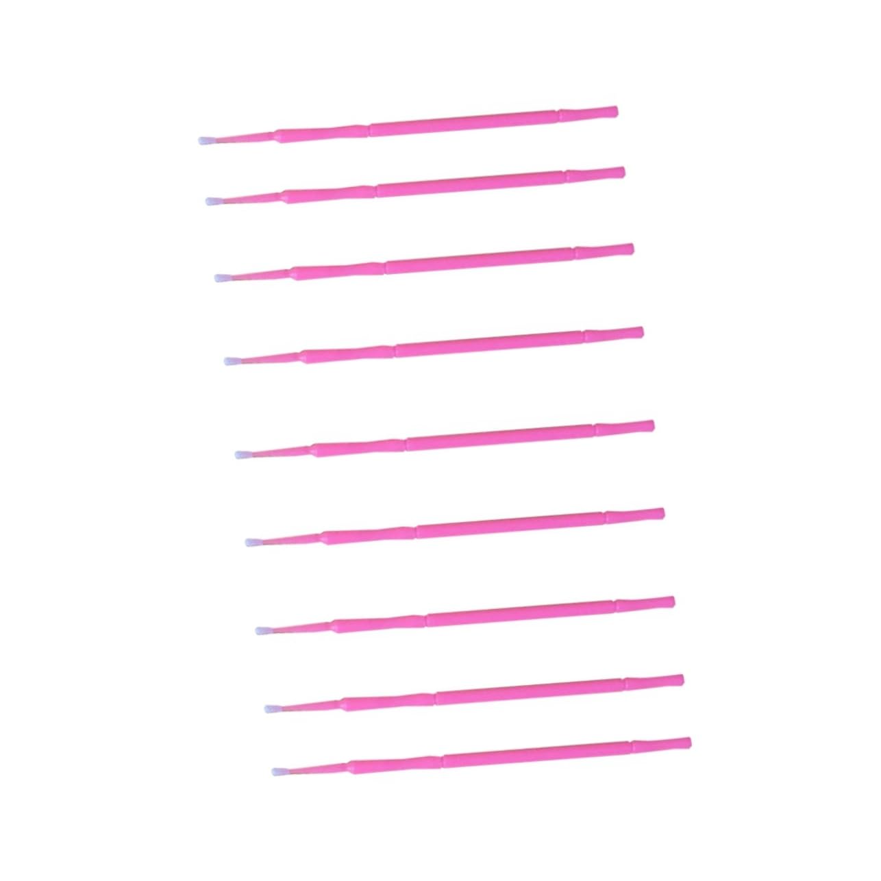 Hemoton 100pcs Disposable Eyelash Applicator Brush Swabs for Eyelash Extensions Clean Sanitary Makeup Tools