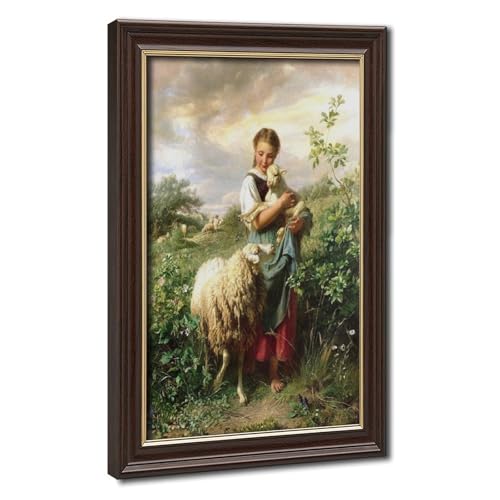 Décoration murale pour bureau avec la toile The Shepherdess Hofner encadrée