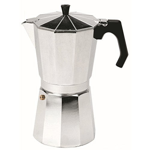 Baoblaze Fogão de Alumínio Cafeteira Espresso Cafeteira Moka Latte 2/4/6/9/12 Cup - 3 Taças