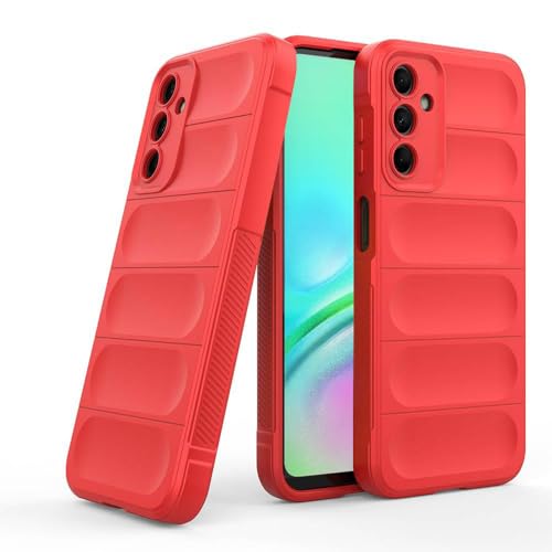 Casotec Back Cover for Samsung Galaxy A15 4G / A15 5G | Full Camera Protection | Liquid Silicon Case | Flexible Bumper Case for Samsung Galaxy A15 4G / A15 5G (Red)