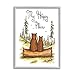 Stupell Industries My Happy Place Woodland Lake Bears Framed Giclee Art, Design by Mary Ann June