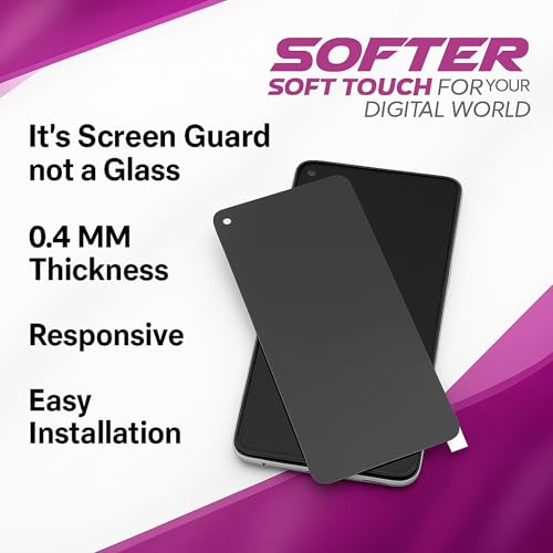 Image of Softer Plastic Screen Guard for Apple iPhone 16 | Ultra-Thin 0.45mm, Minor Scratch Protection, No Black Borders, Easy Installation (Pack of 2)