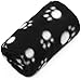 Couvertures pour Animaux de Compagnie Chien Chat Molleton Doux 60 cm x 70 cm avec Couverture Douce Empreinte de Patte Noir Useful and Practical