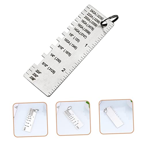 LIFKOME Juego de 3 Calibradores de Grosor de Metal para Medición de Soldadura, Herramientas Compactas y Prácticas para Evaluación Precisa de Grosor miniatura 3