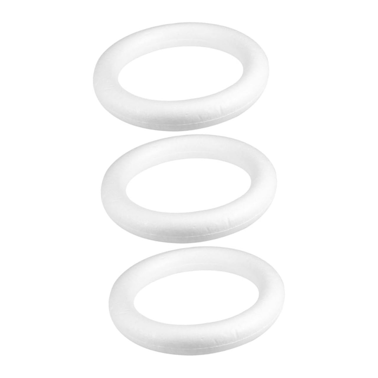 3pièces Kit De Couronne De Noël Mousse Ronde pour Décoration De Fêtes Travaux Manuels Et Mariages Cercles De Couronne Mousse pour Artisanat
