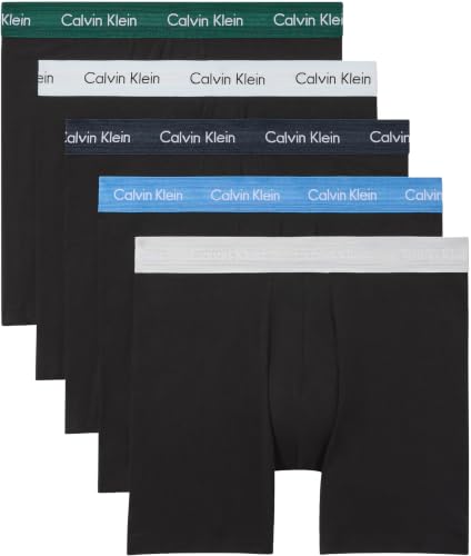 Calvin Klein Herren-Boxershorts, 5 Stück, Blau, Größe XS, 000Nb3794A – Ansicht 1