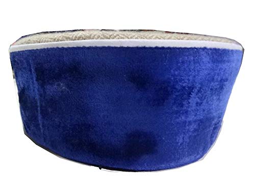 Image of ARUNA Unisex Velvet Cap (72527210155 Blue Free Size)