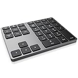 CSL - Bluetooth Numpad - Wireless Ziffernblock mit Multifunktionstasten – Keypad Aluminium - 35 Tasten – Bluetooth 3.0 – Kabellos - kompatibel mit Apple PC Notebook Tablet Laptop - Windows Android iOS