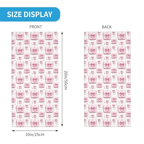 Neck Gaiters for Men Women - Pink Ribbon Box Print Head Scarf Balaclava Face Neck Scarf Mask Cover Bandana2