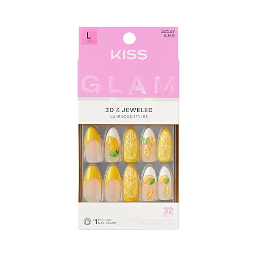 KISS GLAM, Press On Nails, Nail glue included, 'Cherish the Momen...
