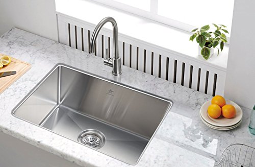 Crazy Deals Starstar 23" Kitchen Sink Single Bowl Undermount 304 Stainless Steel