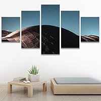 SIGNWIN 5 Panel Canvas Wall Art Modern Art Desert Multicolor Nature Photography Relax/Calm Southwest for Home Decorations Ready to Hang - 60