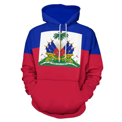 Pull à capuche drapeau haïtien pour vos sorties décontractées en ville