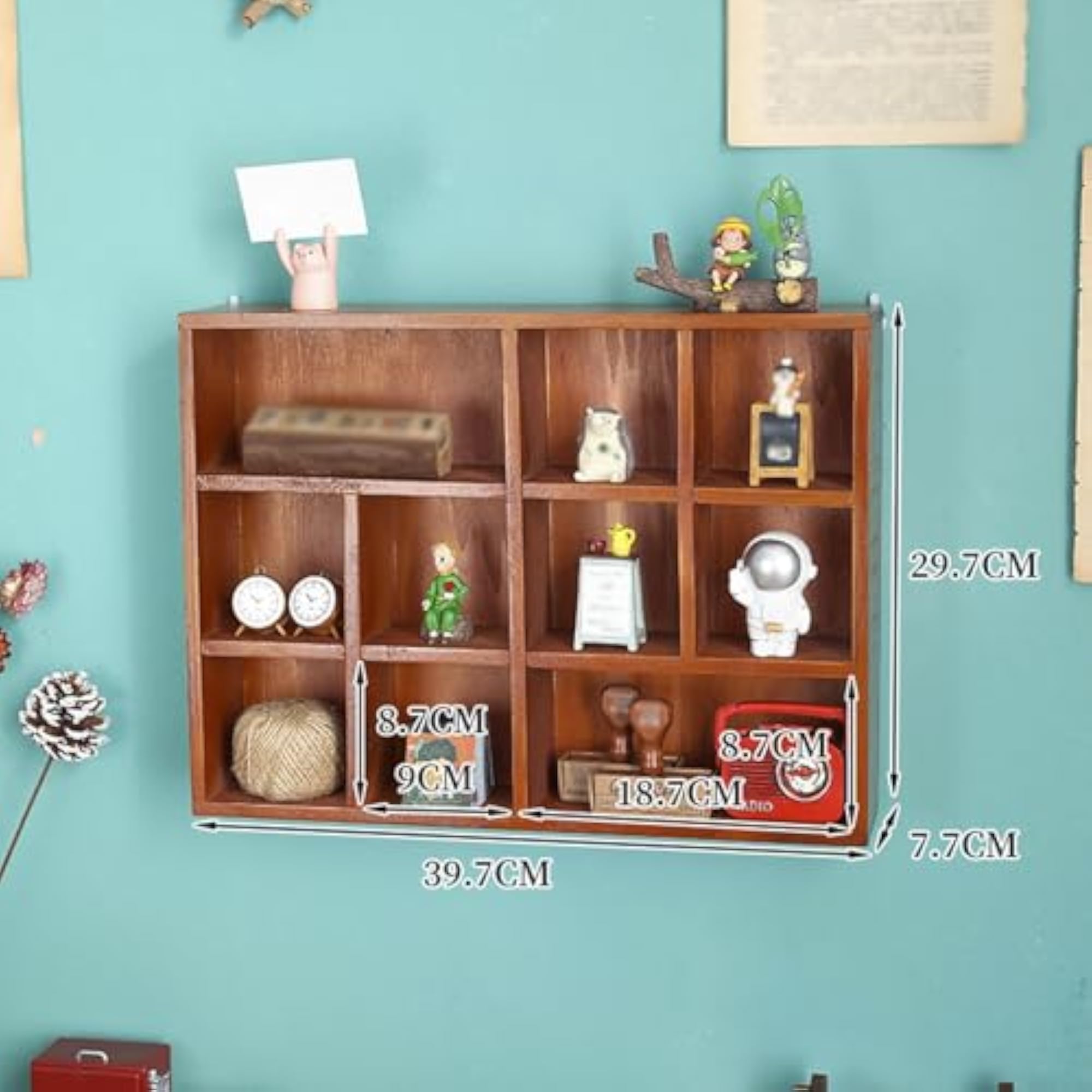 Shadow Box Display Shelf for Figurines