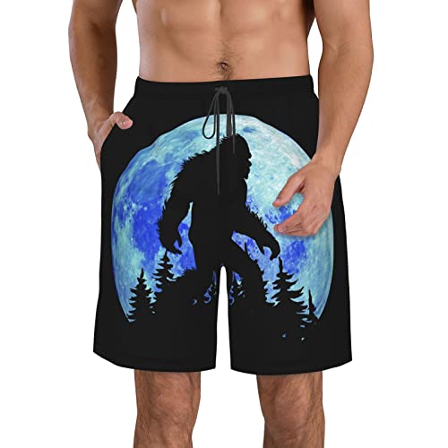 Bigfoot Men's Shorts Beach Swim Trunks Quick Dry Athletic Shorts Adjustable Elastic Size M/L/XL/XXL/XXL