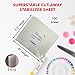 Superpunch Cutaway 2.0 Oz Stabilizer for Embroidery Machines- 7.5 x 8 inches, White SuperStable Embroidery Stabilizer Backing, Cut Away Embroidery Stabilizers 100 Precut Stabilizer Sheets,Made in USA