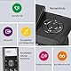 DORO - Doro Comfort 4005 - Schnurgebundenes Festnetztelefon + Schnurloses DECT-Telefon mit AB - Hintegrundbeleuchtetes Display - LED-Anzeige - Tastatur mit großen Tasten - Audioverstärker - Schwarz