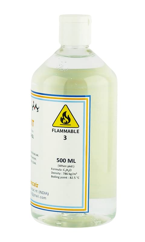 Image of IPA Iso Propyl Alcohol 99.9% Pure | Multipurpose Cleaning & Industrial Solvent | Fast Evaporating High Purity Liquid | Electronics, Resin, Ink, Paint & Laboratory Use - Pack of 6 x 500 ML