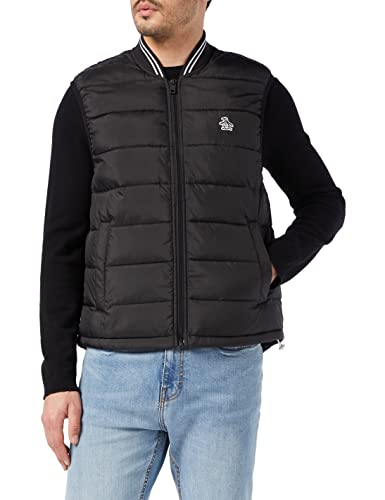 Original Penguin Gilet Léger Jacket Homme coupe droite sans manches ajustée