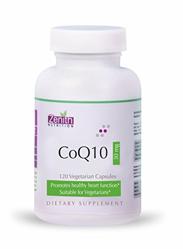 Zenith Nutrition CoEnzyme Q10 (CoQ10) 30mg - 120 Capsules for Heart Health and Cellular Energy production