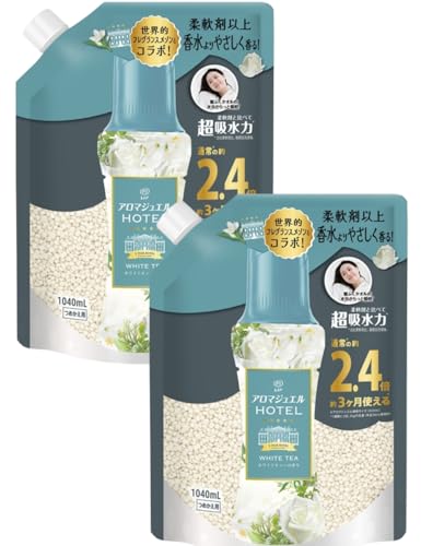 レノア アロマジュエル ホワイトティーの香り, 衣類の香りづけ専用ビーズ, 詰め替え用1040mL×2個, 部屋干し対応