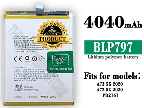Image of THE BATTERY STORE Orignal Battery BLP797 Compatible for Oppo A72 5G,A73 5G,CPH2161,PDYM20 (BLP797) Battery with 6 Months warrenty(for BLP797)
