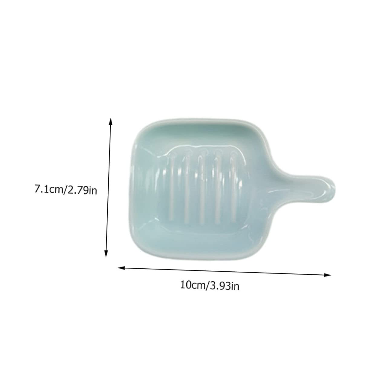 Unomor 4pcs Mini Ceramic Condiment Dishes for Home Restaurant Seasoning Plates for Mustard Vinegar Oil Dipping Sauces Kitchen Tableware