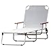 Fiam Jan Kurtz Amigo 495267 Chaise longue pliante / Transat / Bain de soleil avec accoudoirs - Blanc