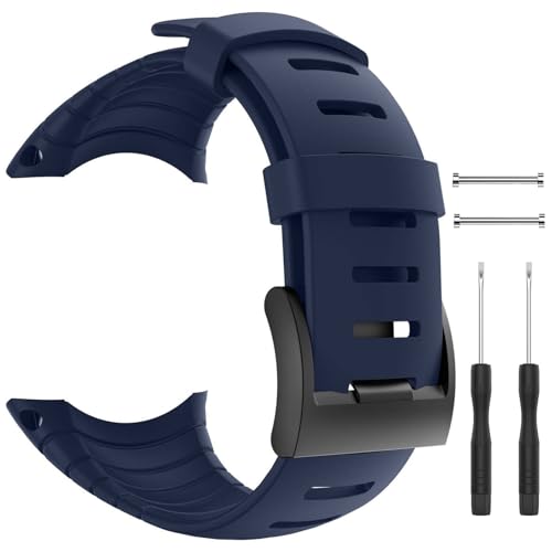 patrohoo Suunto Core Strap, Rubber Replacement Watch Band for Suunto Core SS014993000.