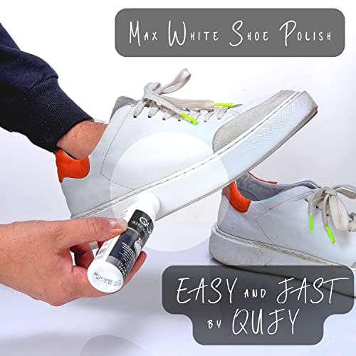 Qufy Shoe Cleaner Sneakers Kit | Foam Shoe Cleaner | White Shoe Polish | Cleaning Brush | Microfiber Shoe Cloth And Tape | 5 In 1 Pack #TOP3