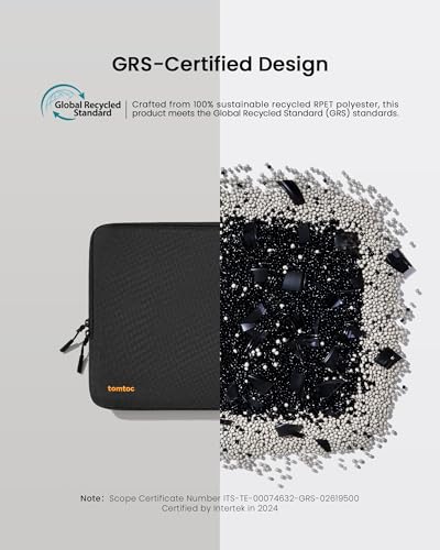 Image of Tomtoc Defender-A13 Laptop Sleeve (15.6 Inch), Black