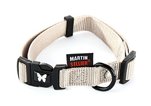 Martin Sellier - Collier Réglable en Nylon de 10-20/30 - Gris Cover