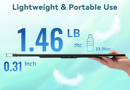 Image of 2.5K Portable Monitor for Laptop - 16 inch QHD Laptop Screen Extender 120% sRGB Wide Color HDR HDMI USB C Travel External Display with Kickstand Gaming Monitor for Computer PC Phone Game Console