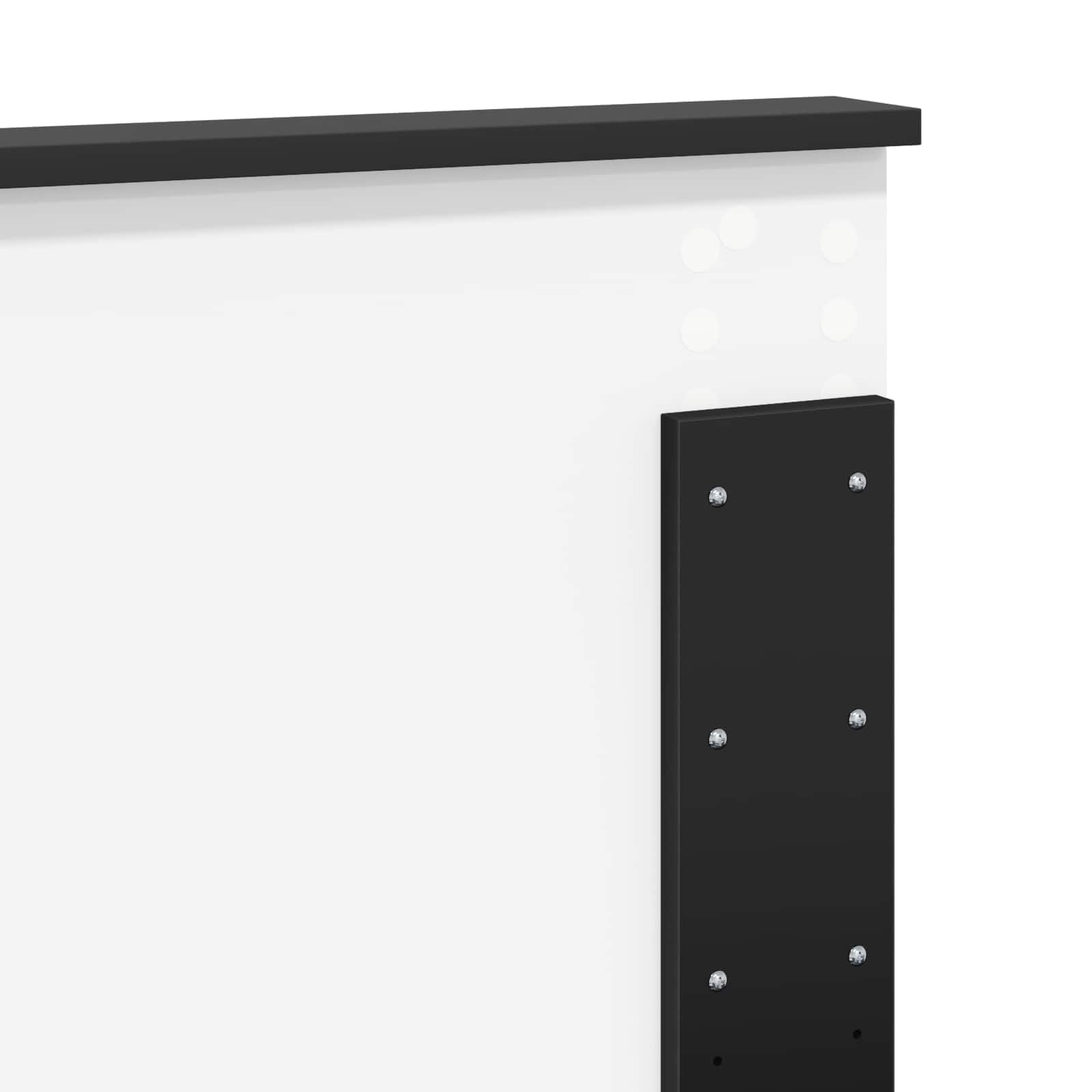 vidaXL Cabecero Roble Negro Madera de ingeniería