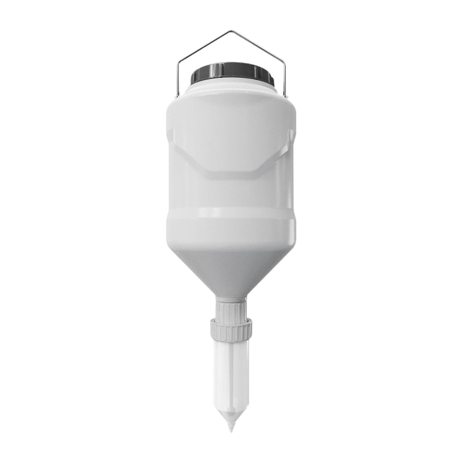 Dispensador de Salsas, 3 L, Colgante, Botella Exprimible para Salsas, Especias Y Zumos – Ideal para Picnics, Barbacoas Y Acampadas, Blanco, Individual