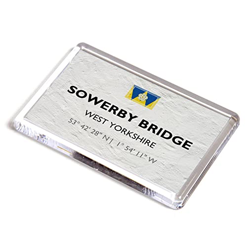Image of FRIDGE MAGNET - Sowerby Bridge, West Yorkshire - Lat/Long SE0623