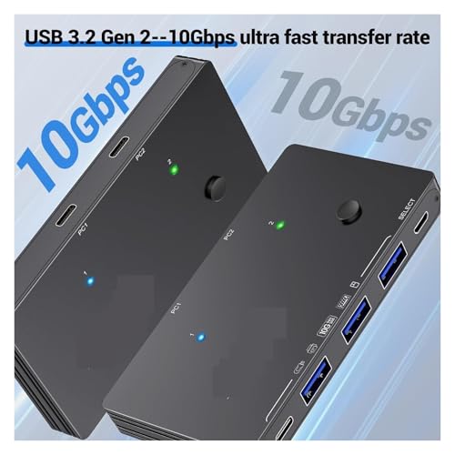 Commutateur USB 3. Gen avec ligne de commutation déportée pour bureau partagé