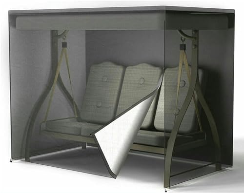 Housse balancelle de jardin noire imperméable avec fermeture éclair - 2