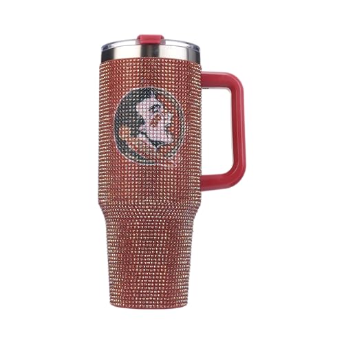Image of The Memory Company Officially Licensed 40oz TC Bling Game Day Tumbler with Vintage Logo, Florida State University