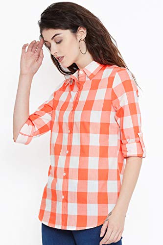 Image of Vastraa Fusion Women's Cotton Checkered Shirt