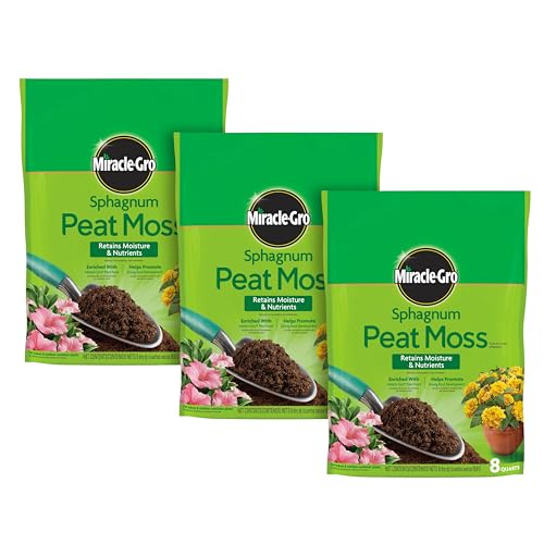 Miracle-Gro Sphagnum Peat Moss, Enriched with Plant Food, Add to ...