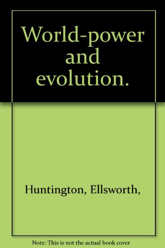 World-Power and Evolution. B000XRMMT2 Book Cover
