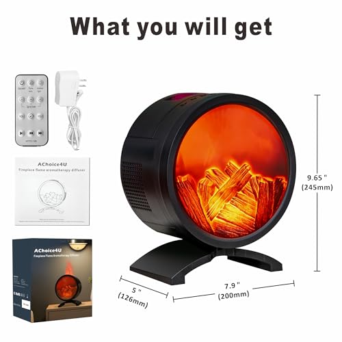 30% Off Fireplace Essential Oil Diffuser with Speaker & Humidifier - Image 2