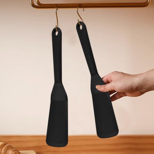 2 Pieces Silicone Spatula, Silicone Spatula Turner, Heat Resistant Flexible Pancake Spatula, for Fish, Eggs, Pancakes, Pizza, Steak, Omelette, Crepes - Image 6
