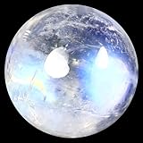 PUHARGEMS 1,77 ct AAA okrągły kształt kaboszonu (7 mm) tęczowy niebieski kamień księżycowy prawdziwy luźny kamień szlachetny, kamień szlachetny, Kamień księżycowy