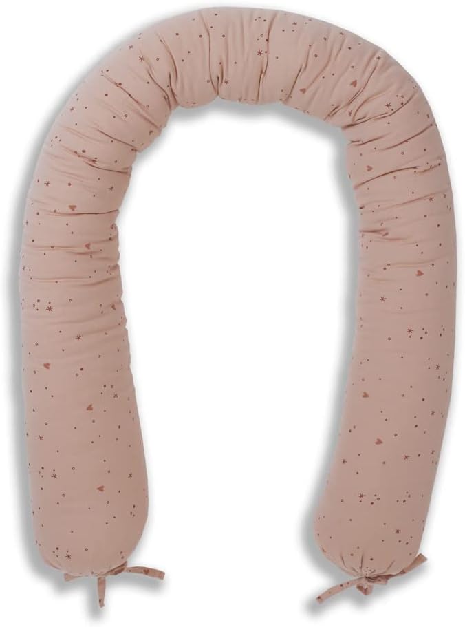 Gloop Reducing Bed, Premium Quality, 100% Organic Cotton, Suitable for Newborns & Babies, 0-24 Months, Pink Sparkle