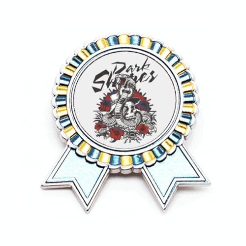 Broche cobra métal taille M motif combinaison créatures pour veste et manteau
