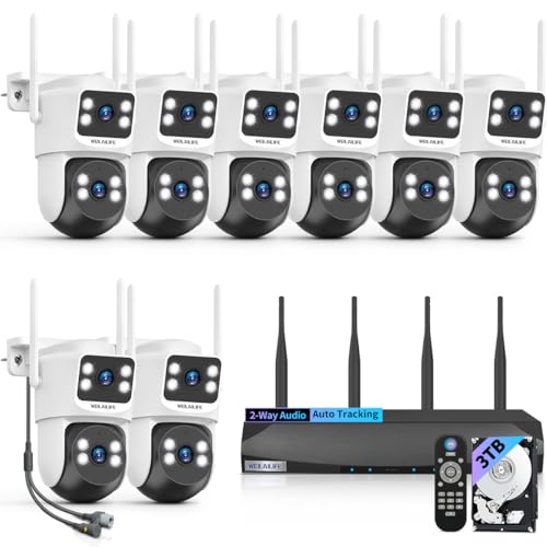 【2-Way Audio & Auto Tracking】 4MP PTZ Security Cameras Wireless Outdoor, Wireless Outdoor...