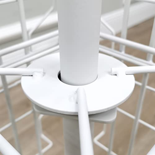 Fixturedisplays® Fits 6X4 Inches Horizontal Landscape Greeting Card Display Spinning Greeting Holiday Card Rack Floor, 36 Pockets, White 21122 #TOP5